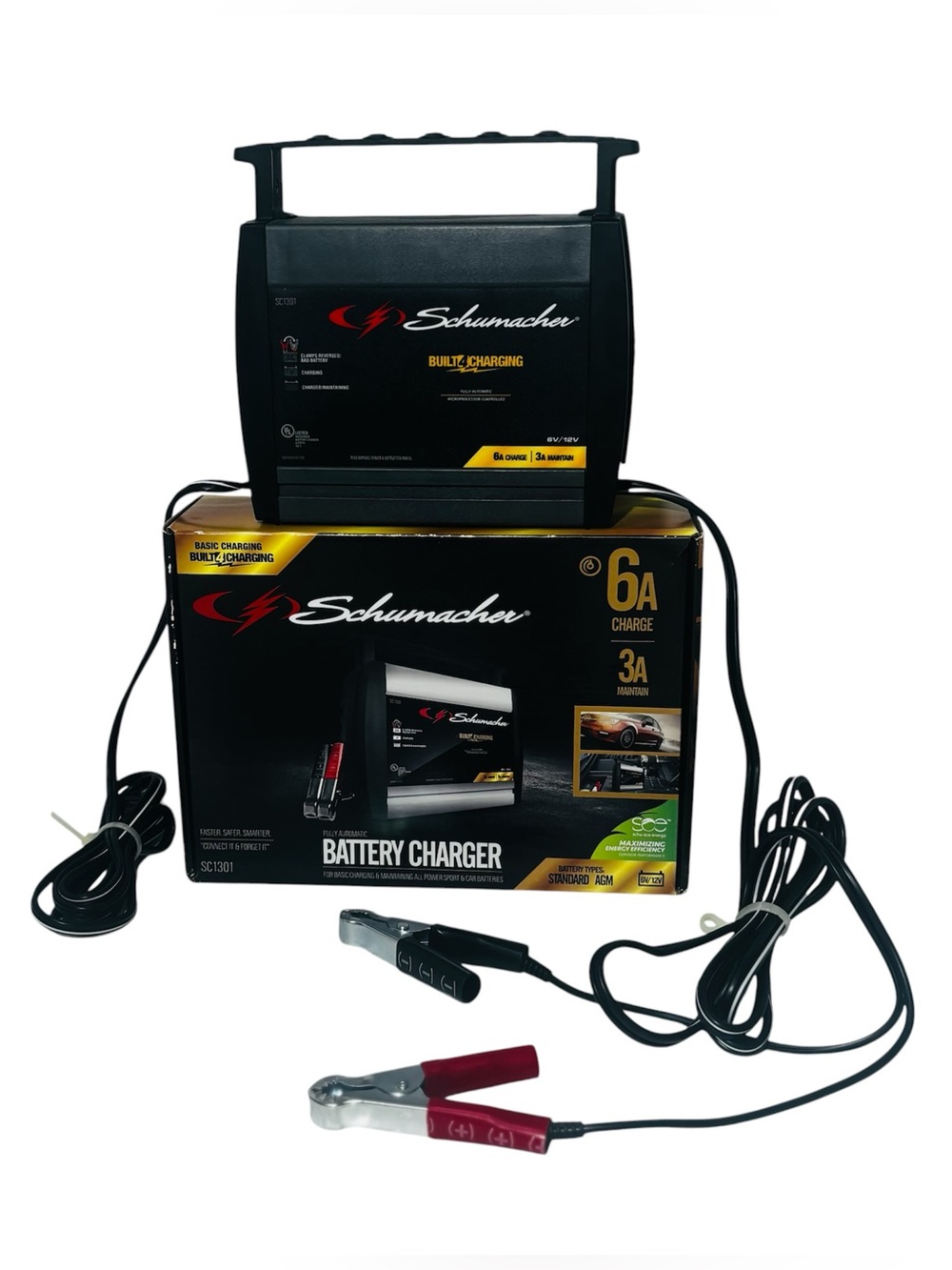 Schumacher SC1301 Battery Charger 6 Amp Charger/3 Amp Maintainer